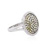 Image 2 : 14KT White Gold 3.33ctw Diamond Ring
