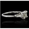 Image 2 : 14KT White Gold 0.99ctw Diamond Ring