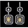 Image 1 : Platinum 2.45ctw Diamond Earrings