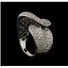 Image 2 : 18KT White Gold 6.25ctw Diamond Ring