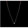 Image 2 : 14KT Yellow Gold 0.26ct Brown Diamond Necklace