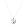 Image 1 : 14KT White Gold 1.10ctw Diamond Pendant With Chain