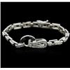 Image 2 : 14KT White Gold 1.21ctw Diamond Bracelet