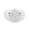 Image 1 : 14KT White Gold 0.69ctw Diamond Ring
