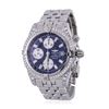 Image 1 : Breitling Stainless Steel 2.20ctw Diamond Chronomat Evolution Men's Watch