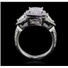 Image 3 : 14KT White Gold 3.52ctw Diamond Ring