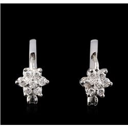 14KT White Gold 0.50ctw Diamond Earrings