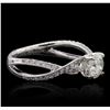 Image 2 : 14KT White Gold 1.50ctw Diamond  Ring