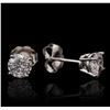 Image 2 : 14KT White Gold 1.17ctw Diamond Solitaire Earrings