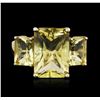 Image 1 : 10KT Yellow Gold 11.97ctw Lemon Quartz Ring