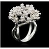 Image 3 : 14KT White Gold 1.32ctw Diamond Ring