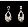 Image 1 : 14KT Black Gold 3.82ctw Diamond Earrings