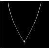 Image 2 : 14KT White Gold 0.33ct Diamond Necklace