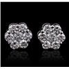 Image 1 : 14KT White Gold 1.65ctw Diamond Earrings