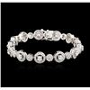 Image 1 : 14KT White Gold 5.76ctw Diamond Bracelet