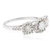 Image 2 : 14KT White Gold 1.05ctw Diamond Ring
