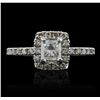 Image 1 : 14KT White Gold 1.26ctw Diamond Ring