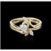 Image 1 : 14KT Yellow Gold 0.44ctw Diamond Ring