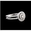 Image 2 : 0.66ctw Diamond Ring - 18KT White Gold