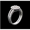 Image 3 : 0.66ctw Diamond Ring - 18KT White Gold