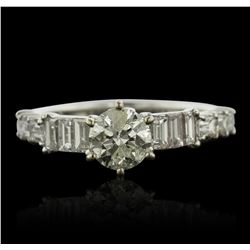 18KT White Gold 1.73ctw Diamond Ring