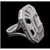 Image 2 : 18KT White Gold 2.57ctw Diamond Ring