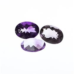 29.94ctw. Oval Amethyst Parcel