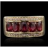 Image 1 : 14KT Yellow Gold 2.30ctw Ruby and Diamond Ring