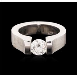 14KT White Gold 1.10ct Round Brilliant Cut Diamond Solitaire Ring