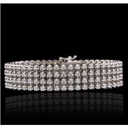 14KT White Gold 9.72ctw Diamond Bracelet