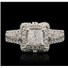 Image 1 : 14KT White Gold 1.98ctw Diamond Ring