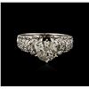 Image 1 : 14KT White Gold 1.58ctw Diamond Ring