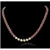 Image 2 : 14KT Yellow Gold 50.40ctw Ruby and Diamond Necklace