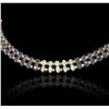 Image 1 : 14KT Yellow Gold 78.00ctw Sapphire and Diamond Necklace
