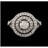 Image 1 : 14KT White Gold 1.48ctw Diamond Ring