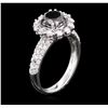 Image 3 : 14KT White Gold 1.75ctw Black Diamond Ring