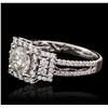 Image 2 : 18KT White Gold 2.19ctw Diamond Ring