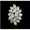 Image 1 : 14KT White Gold 5.48ctw Diamond Ring