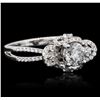 Image 2 : 18KT White Gold 1.56ctw Diamond Ring