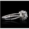 Image 3 : 18KT White Gold 1.56ctw Diamond Ring