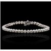 Image 1 : 14KT White Gold 6.31ctw Diamond Tennis Bracelet
