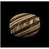 Image 1 : 18KT Yellow Gold 4.03ctw Fancy Brown Diamond Ring
