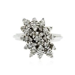 14KT White Gold 0.95ctw Diamond Ring