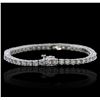 Image 2 : 14KT White Gold 5.76ctw Diamond Bracelet