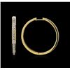 Image 2 : 1.56ctw Diamond Earrings - 18KT Yellow Gold