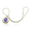 Image 1 : 14KT White Gold GIA Certified 16.56ct Tanzanite and Diamond Pendant With Chain