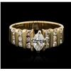 Image 1 : 14KT Yellow Gold 1.00ctw Diamond Ring