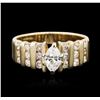 Image 2 : 14KT Yellow Gold 1.00ctw Diamond Ring