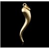 Image 1 : 14KT Yellow Gold Lucky Horn Pendant