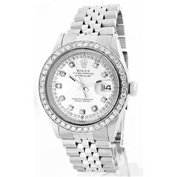 Rolex Stainless Steel 1.00ctw Diamond DateJust Men's Watch